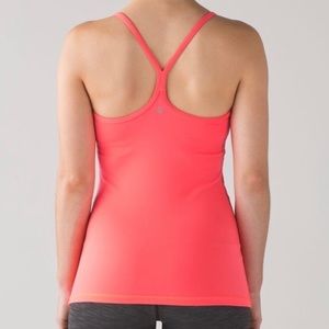 Lululemon Power Y Tank - coral pink